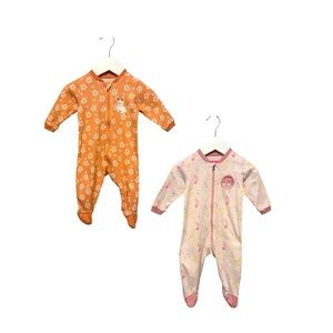 ⭐️ 5/$30 Tuffy Kids Zip Sleeper Footies Bundle (x2) size 3 Months